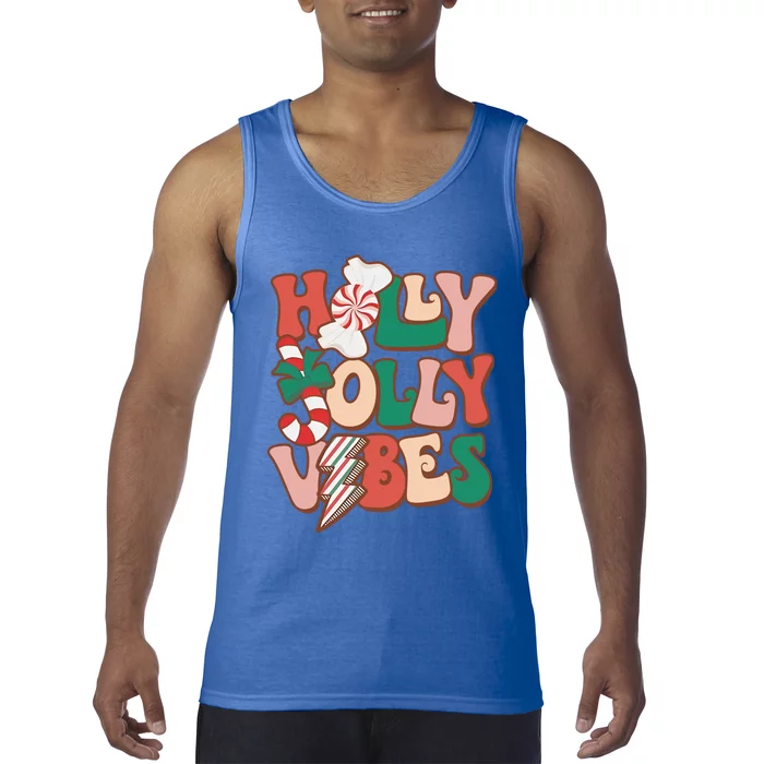 Have A Holly Xmas Jolly Christmas Vibes Gift Tank Top