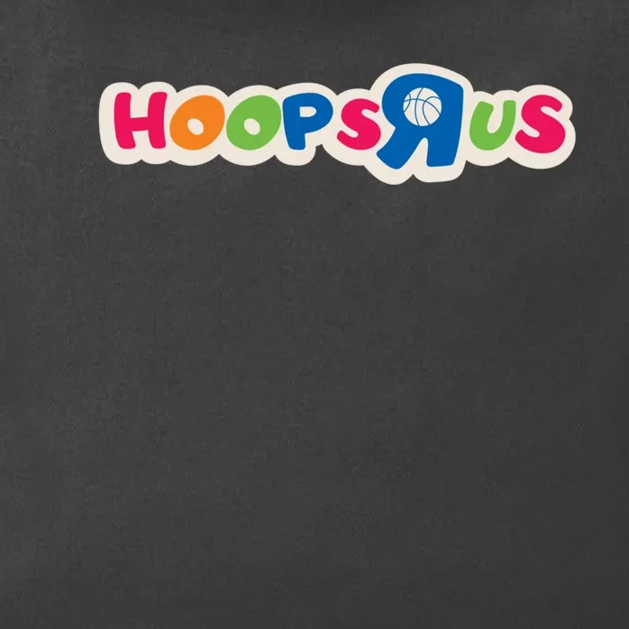 hooper apparel Hoops r us funny basketball apparel Zip Tote Bag