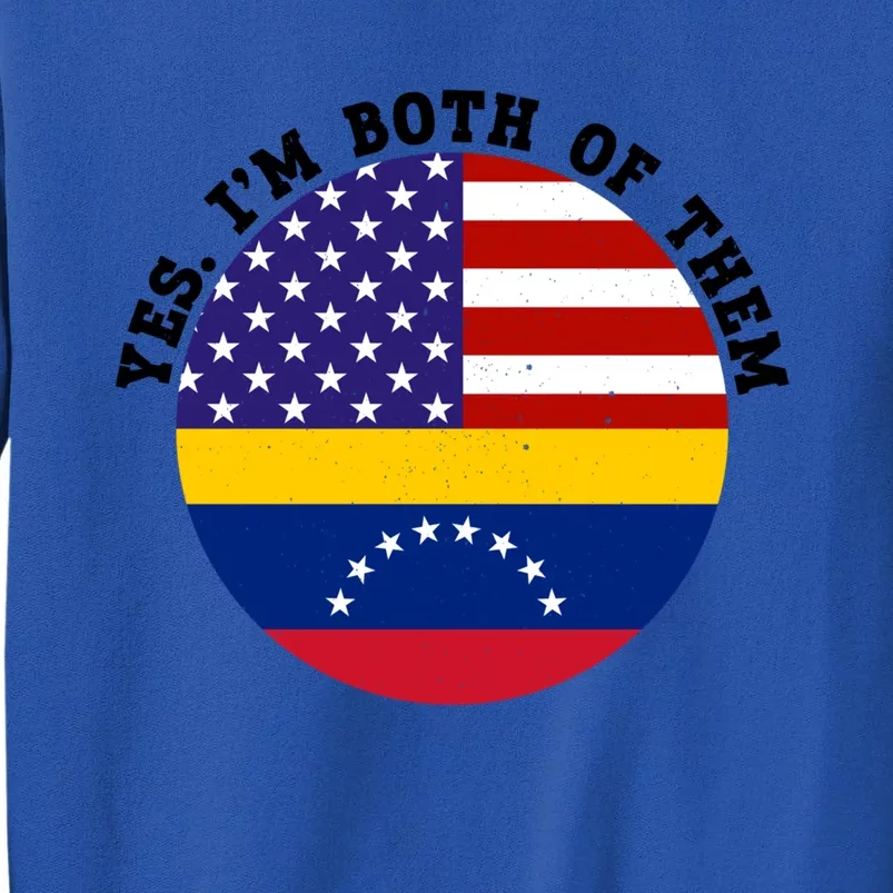 Half American Half Venezuela Usa Flag Cool Gift Sweatshirt