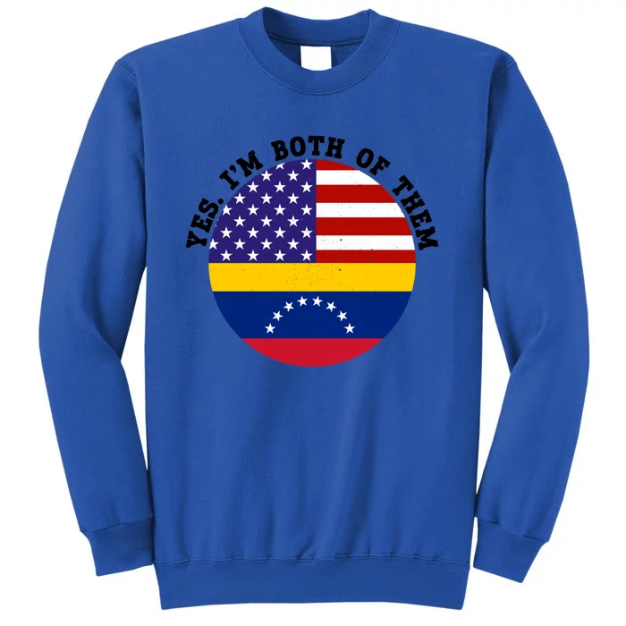 Half American Half Venezuela Usa Flag Cool Gift Sweatshirt