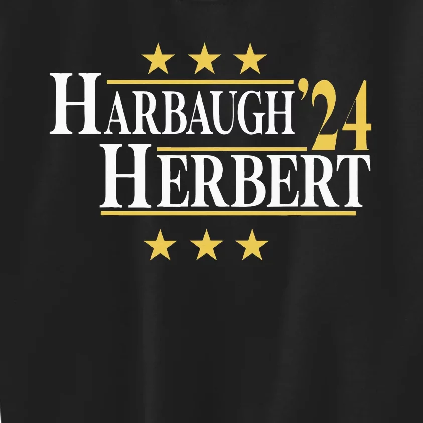 H.A.R.B.Au..G.H And Herbert 24 Election 2024 Kids Sweatshirt