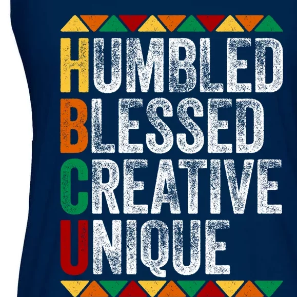 HBCU Abbreviations - HBCU Humbled Blessed Creative Unique Historical Ladies Essential Flowy Tank