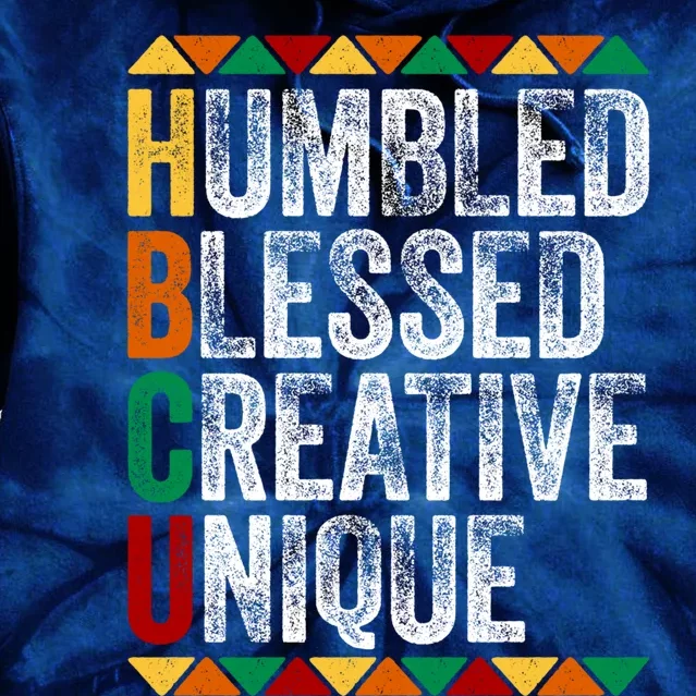 HBCU Abbreviations - HBCU Humbled Blessed Creative Unique Historical Tie Dye Hoodie