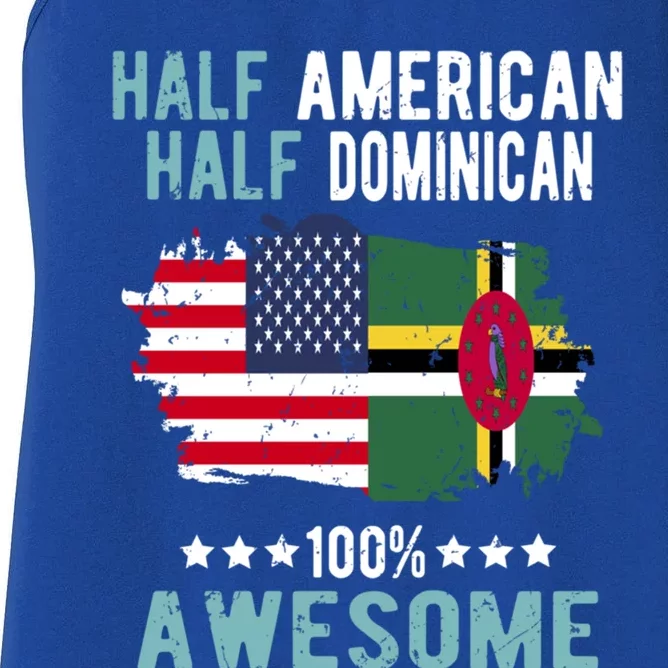 Half American Half Dominican Great Gift Women's Racerback Tank