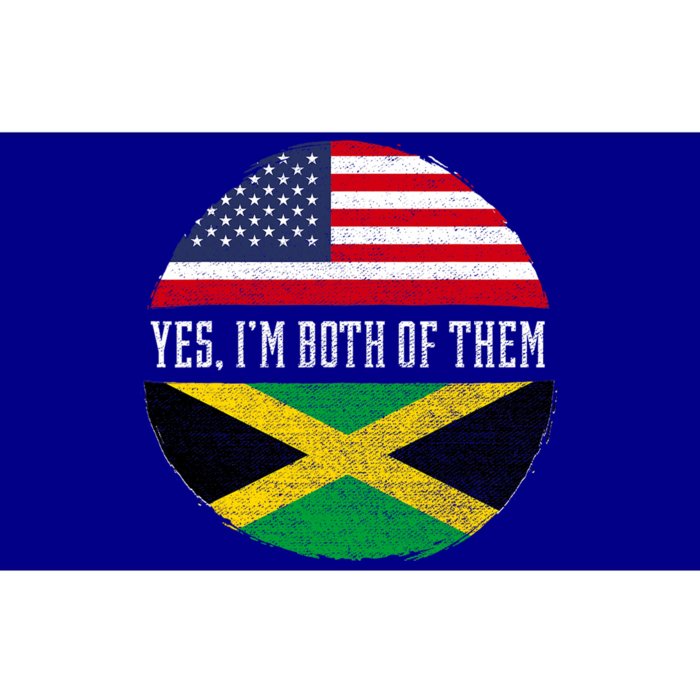 Half American Half Jamaican Usa Flag Jamaica Heritage Dna Bumper Sticker