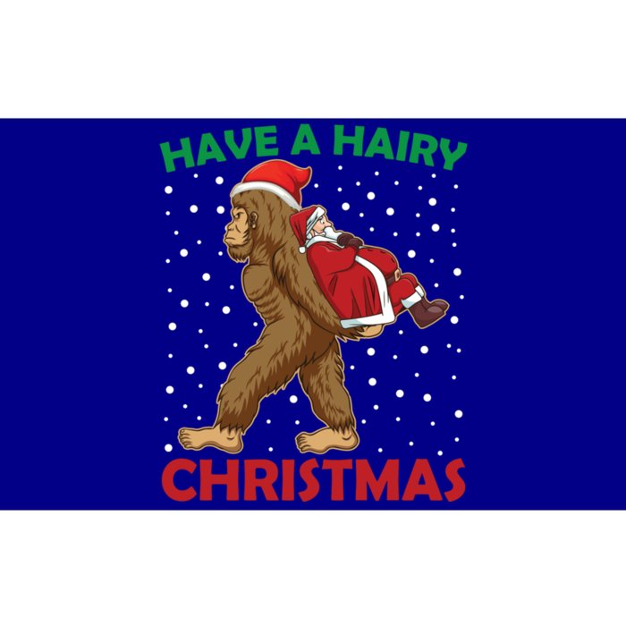 Have A Hairy Christmas Funny Santa Abduction By Bigfoot Cute Gift Bumper Sticker