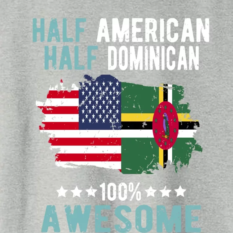 Half American Half Dominican Cute Gift Women's Crop Top Tee