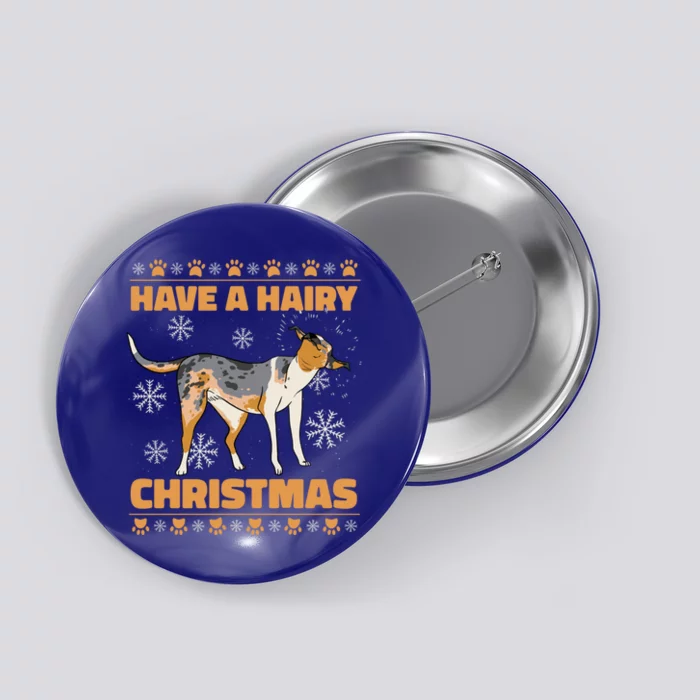 Have A Hairy Christmas Happy Dog Festival Gift Button