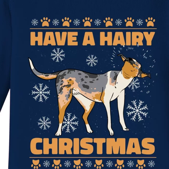 Have A Hairy Christmas Happy Dog Festival Gift Baby Long Sleeve Bodysuit