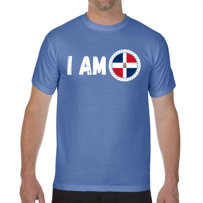 Half American Half Dominican Usa And Dominican Republic Flag Cute Gift Comfort Colors T-Shirt