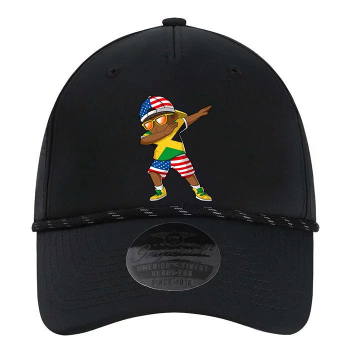 Half American Half Jamaican Jamaica Flag Patriotic Performance The Dyno Cap