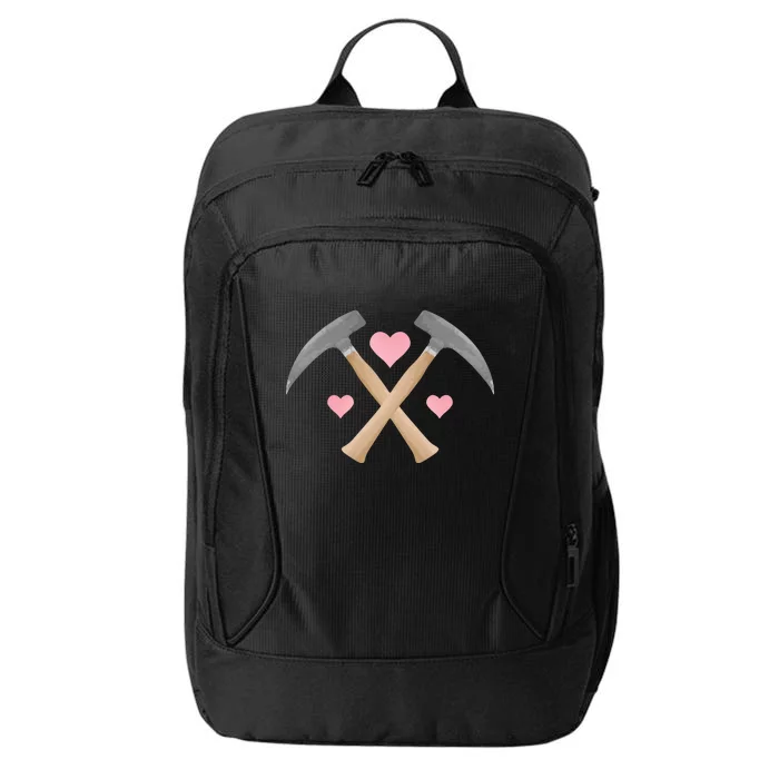 Hearts And Hammers Valentines Day City Backpack