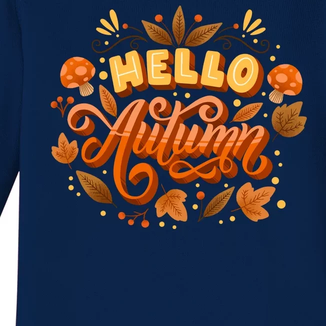 Hello Autumn Baby Long Sleeve Bodysuit