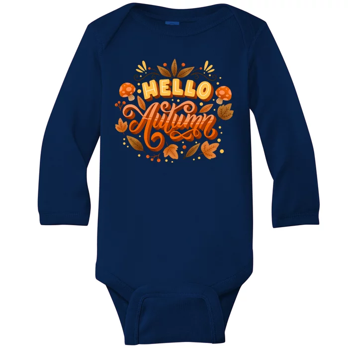 Hello Autumn Baby Long Sleeve Bodysuit