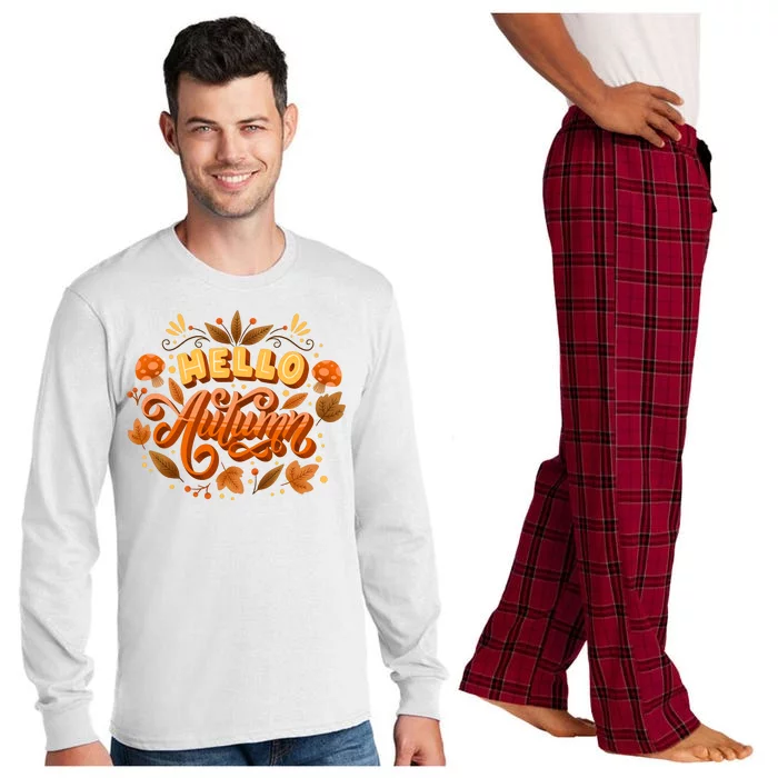 Hello Autumn Long Sleeve Pajama Set