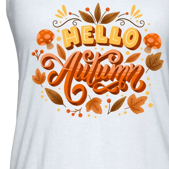 Hello Autumn Ladies Essential Flowy Tank