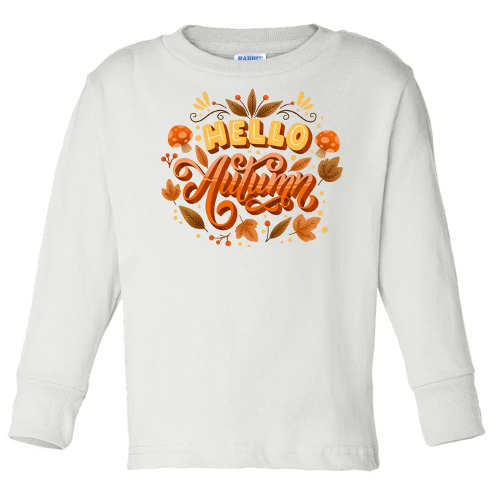 Hello Autumn Toddler Long Sleeve Shirt