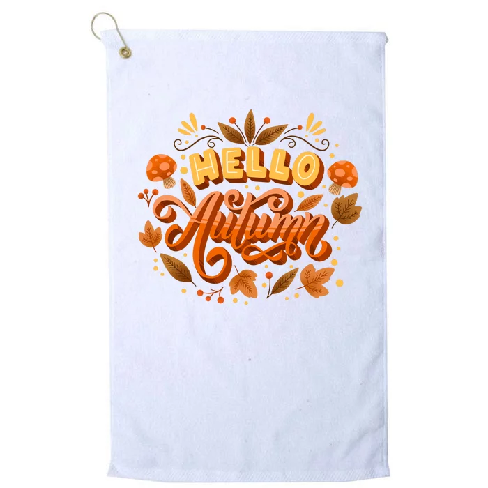 Hello Autumn Platinum Collection Golf Towel