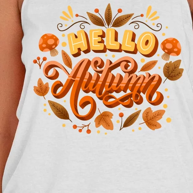 Hello Autumn Women's Knotted Racerback Tank