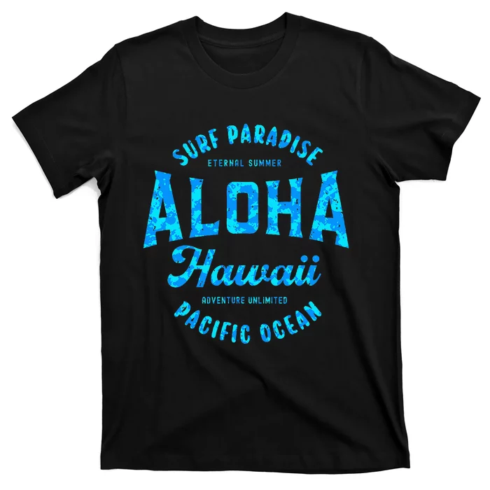 Hawaii Aloha Hawaiian Retro Throwback Souvenir T-Shirt