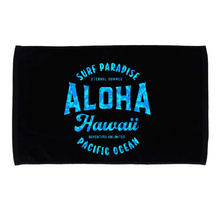 Hawaii Aloha Hawaiian Retro Throwback Souvenir Microfiber Hand Towel