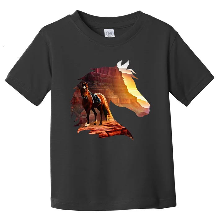 Horse Art Horse Lover Horse Riding Lover Toddler T-Shirt