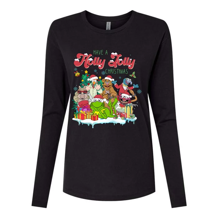 Have A Holly Xmas Jolly The Muppet Carol Christmas Womens Cotton Relaxed Long Sleeve T-Shirt