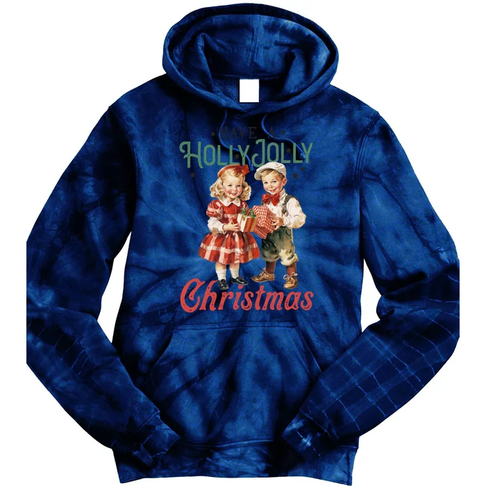 Have A Holly Jolly Christmas Tie Dye Hoodie