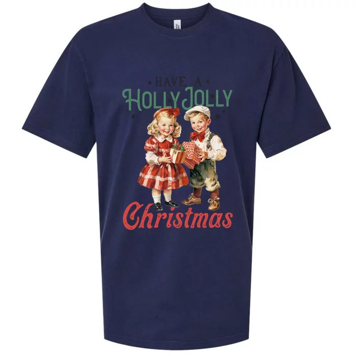 Have A Holly Jolly Christmas Sueded Cloud Jersey T-Shirt