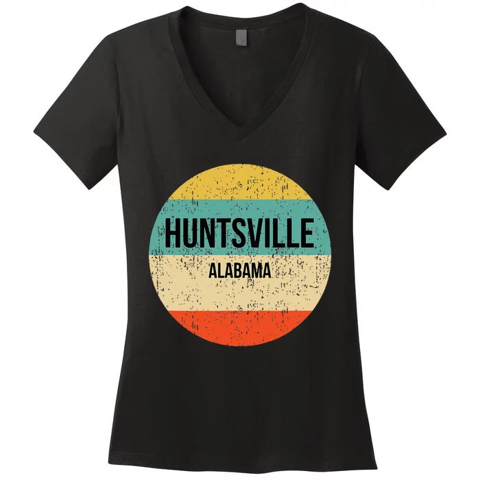 Huntsville Alabama Huntsville Women's V-Neck T-Shirt