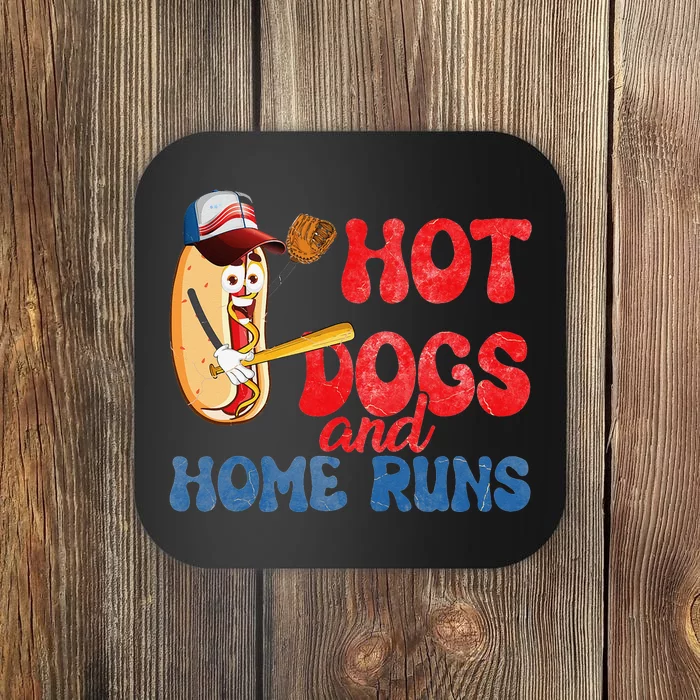 Hotdogs and Homeruns Hotdog Baseball Touchdown Coaster