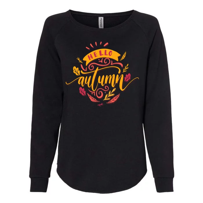 Hello Autumn Womens California Wash Sweatshirt