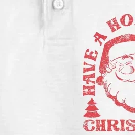 Have A Holly Christmas Jolly Xmas Cute Santa Funny Holiday Dry Zone Grid Performance Polo