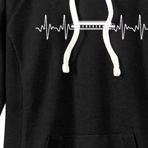 Harmonica Art Harmonica Player Blues Music Gag Women's Fleece Hoodie