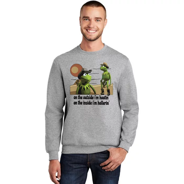 Hootin And Hollerin Funny Puppet Tall Sweatshirt