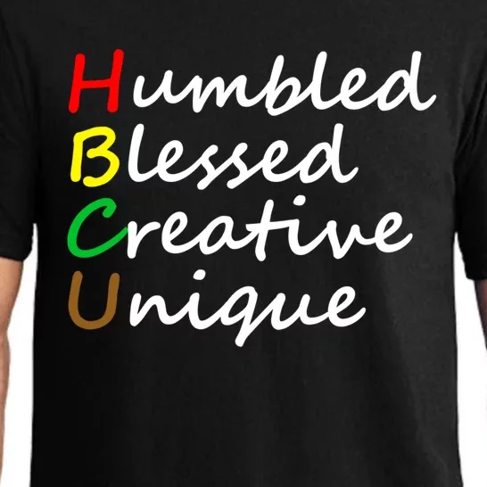 Hbcu African Humbled Blessed Creative Unique History Month Cool Gift Pajama Set