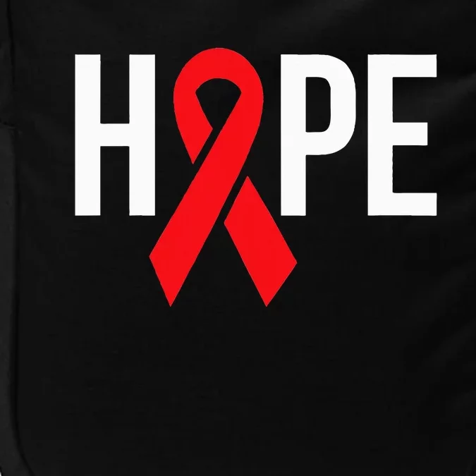 Hope Aids Hiv Red Ribbon Awareness Gift World Aids Day Impact Tech Backpack