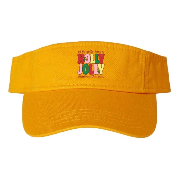 Have A Holly Jolly Christmas This Year Holiday Valucap Bio-Washed Visor