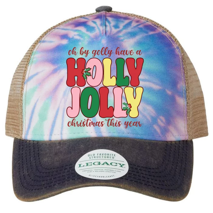 Have A Holly Jolly Christmas This Year Holiday Legacy Tie Dye Trucker Hat