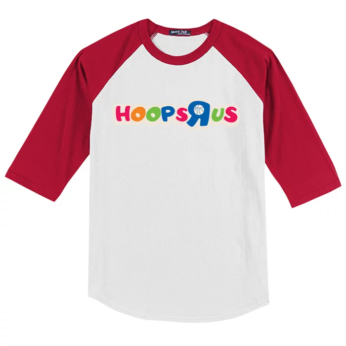 Hooper Apparel Hoops R Us Funny Basketball Apparel Cute Gift Kids Colorblock Raglan Jersey