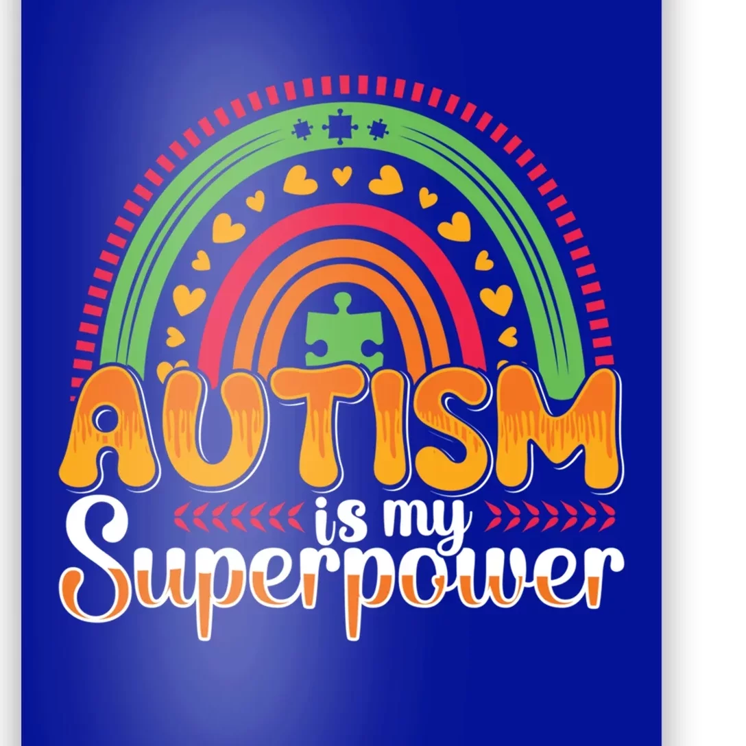 Heart Autism Is My Superpower Autism Awareness Great Gift Poster