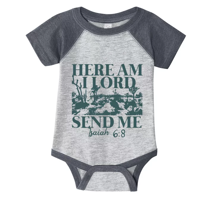 Here Am I Lord Send Me Infant Baby Jersey Bodysuit