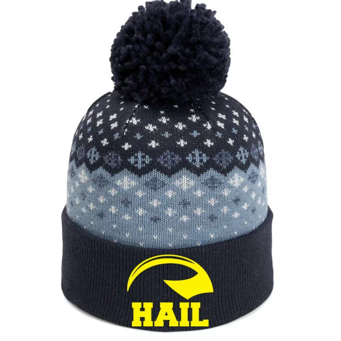 Hail Michigan Helmet Football Victors The Baniff Cuffed Pom Beanie