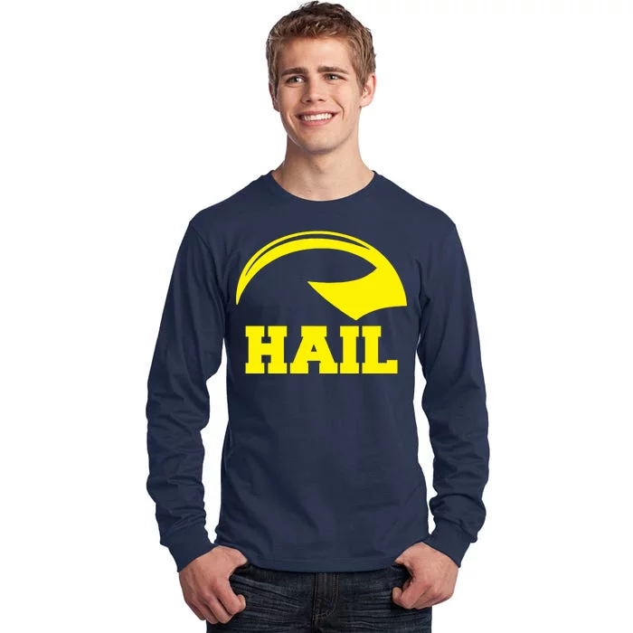 Hail Michigan Helmet Football Victors Tall Long Sleeve T-Shirt