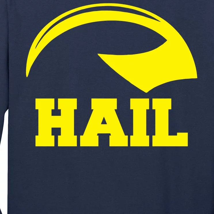 Hail Michigan Helmet Football Victors Tall Long Sleeve T-Shirt