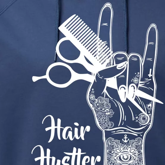 Hair Hustler Beauty Salon Performance Fleece Hoodie