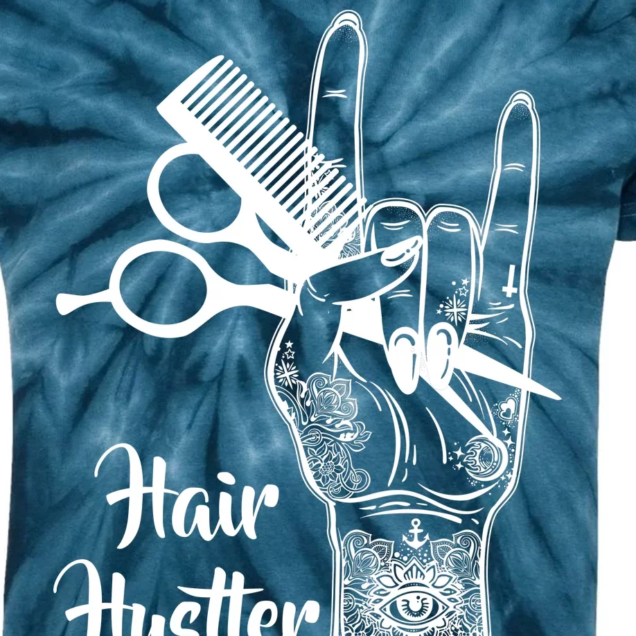 Hair Hustler Beauty Salon Kids Tie-Dye T-Shirt