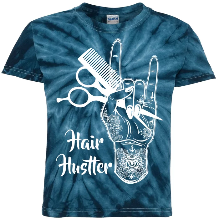 Hair Hustler Beauty Salon Kids Tie-Dye T-Shirt