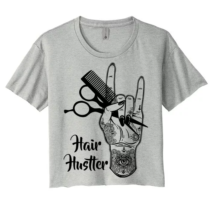 Hair Hustler Beauty Salon Women's Crop Top Tee