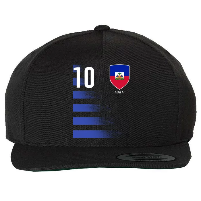 Haiti Football Soccer Futbol Jersey Wool Snapback Cap